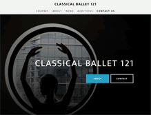 Tablet Screenshot of classicalballet121.com